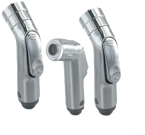 URPIZY Handheld Bidet Sprayer,Portable Jet Spray,Dual Stream Modes ABS Douche Spray G1/2 Thread 15X7cm For Toilet Cleaning, Pet Bath, Personal Hygiene(3PCS)