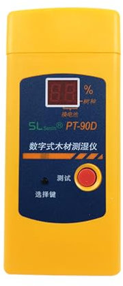 Messgerät für Holz, Stift-Typ, digitaler Feuchtigkeitsdetektor für Holz, Brennholz, Ziegel, 5–40 % Reichweite