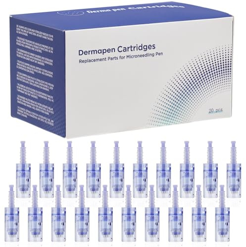 12 Nadeln Microneedling Ersatzpatronen, Ersatznadeln für Dermapen Ultima A6 Mikro Kartuschen mit Bajonettschlitz (20 Stück)