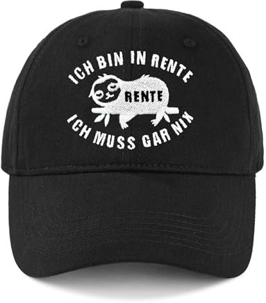 Toctax Baseball Cap für Rentner & Senioren - Atmungsaktive Baumwollkappe verstellbar - Geschenk für Opa, Papa & Männer zum Ruhestand, Vatertag & Geburtstag - Bequeme Freizeitkappe für ältere Herren