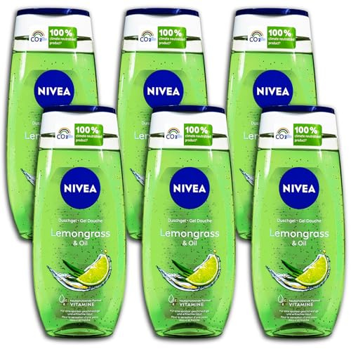 6 er Pack NIVEA Duschgel Lemongrass & Oil 6 x 250 ml