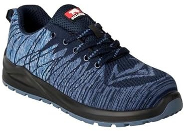 Bullstar Sicherheitsschuh WORXTAR S1P (Farbe taubenblau/marine, Größe 36, Unisex, mit Stahlkappe, atmungsaktiv, rutschhemmend, Arbeitsschuhe, Schutzschuhe) 2658-0-2707-36