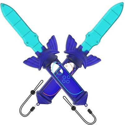 SHEAWA 2PCS Schwertgriffe Zubehör für Switch 2 - Kompatibel mit Zelda Skyward Sword & Switch Sports Spielen, Schwertgriff für JoyCon Griff