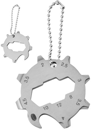 Yaztauho Herramienta Multiusos - Herramienta De Mano Multifuncional De Acero Inoxidable,Engranaje Octagonal Resistente con Destornillador para Mantenimiento de Coches, Montaje de Muebles y