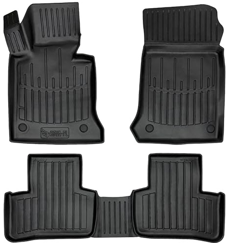 Gummimatten 3D passend für Mercedes GLK X204 (2008-2015) SUV | Gummimatte | Auto Fußmatten Gummi | rutschfeste Antirutschmatte | Fussmatten Auto | Auto Fußmatte