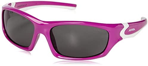 ALPINA FLEXXY TEEN - Flexible und Bruchsichere Sonnenbrille Mit 100% UV-Schutz Für Kinder, berry-white gloss, One Size