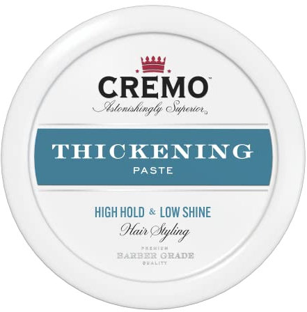 Cremo Thickening Hair Styling Paste for Men, Hair Paste for High Hold and Low Shine, 113 g