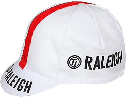 Outdoor Vintage Team Radkappen - Anti Schweiß Caps | für Stand-Alone oder unter Helm | Team Jersey Caps, Outdoor Caps, Raleigh, Einheitsgröße-M