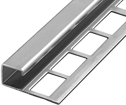 HORI® Außen-/Innenecke für Fliesenprofil I Zubehör für Quadroprofil aus Edelstahl I Fliesenkante, Eckenschutz, Fliesenabschlussecke für präzise Verlegung. Höhe: 10 I glänzend