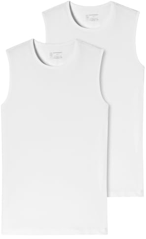 Schiesser Herren Tank Top Unterhemd 2er Pack Doppelpack 95/5 Box - 173980