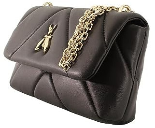 PATRIZIA PEPE Fly Padded Umhängetasche Leder 25 cm, Einheitsgröße