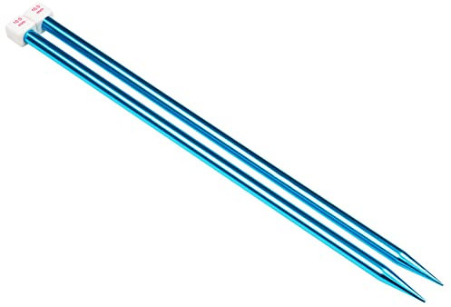 Coopay Stricknadeln 10,0 mm, 35 cm Lang Stricknadel aus Metall für Professionelle Stricker, Leichte Aluminium Stricknadeln für Arthritische Hände, Lange Nadeln für Pullover, Decken, Große Projekte
