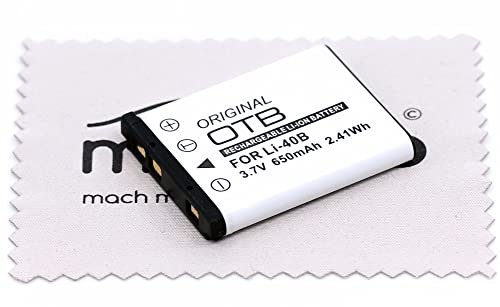 Ersatz Akku passend für Casio Exilim EX-G1, EX-H5, EX-H50, EX-ZS100, EX-ZS150, EX-ZS200, EX-N10, EX-N20, EX-N50, EX-Z2, EX-Z280, EX-Z550, EX-Z800, EX-ZS5 Kamera Akku OTB mit mungoo Displayputztuch