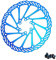 Fahrrad Scheiben Bremsscheibe,Asudaro 160 mm 180mm 203mm Bremsscheibe Metall Fahrradscheiben 6 Nägel Scheibenbremsscheibe für die meisten Rennräder Mountainbike BMX MTB,blau 180MM