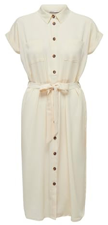 ONLY Damen Onlhannover S/S Shirt Dress Noos WVN, Birch, 42