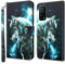 GLANDOTU Handyhülle für Xiaomi Mi 10T Pro/Xiaomi Mi 10T Lederhülle [Standfunktion] [Magnetverschluss] Stoßfest Flip PU Leder Cover Case Klapphülle Xiaomi 10T Pro Schutzhülle -Wolf
