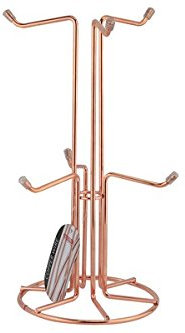 Acense Mug Tree Cup Holder Kitchen Mug Holder for Coffee Mugs & Tea Cups (Copper)