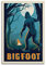 KWID Bigfoot Vintage-Poster, dekoratives Gemälde, Leinwand, Wandposter und Kunstbild, modernes Familien-Schlafzimmer, Dekoration, Poster, 30 x 45 cm