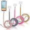 Yoedge 4 piezas Cordones Universal de Teléfono Móvil con Parche, Cordón de Cuello Ajustable Cadena de Nylon para iPhone/Samsung/Xiaomi y la Mayoría de Teléfonos Inteligentes-Rosa/Negro/Naranja/Dorado
