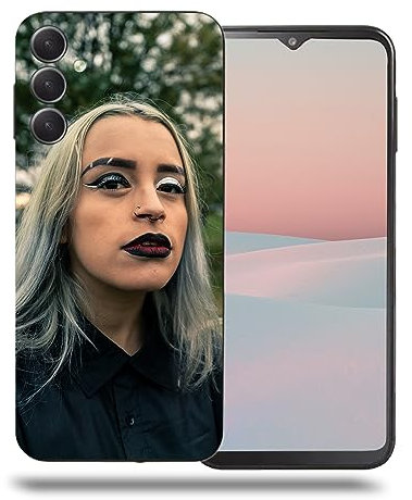 Naispanda Personalisierte Handytasche für Samsung Galaxy A14 4G / A14 5G mit Foto Text, Individuelle TPU-Telefonabdeckung stoßfeste Handyhüllen Valentinstag Weihnachten Geburtstag Geschenke