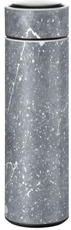 KAAVIYO Kunst Schwarzer Marmor Wasserflasche Wasserkanne Edelstahl Isolierte Isolierflasche Auslaufsicher