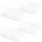 MARKELL 4 Pcs Clear Acrylic CD Holder with Tackable CD DVD Display Rack CD Storage Rack Organizer Stand CD Tray Holds