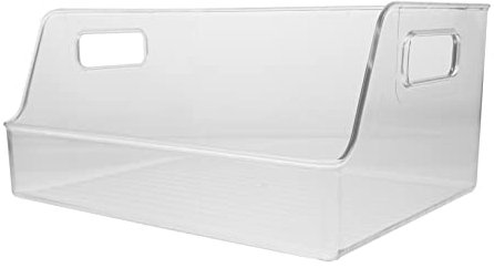 CHILDWEET Transparenter Aktenhalter Acryl Desktop Organizer CD und Schallplattenaufbewahrung Medienregal Aufbewahrungsbox für Schreibtisch