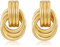 LILIE&WHITE Ohrringe Damen Goldfarben – Stilvolle Hängeohrringe mit Mehrfach-Ring-Design