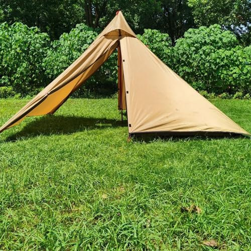 Aizuoni Tipi Zelt Outdoor, Familienzelt, Großes Campingzelt, Winddichter Campingunterstand Hot Tipi, Großes, Geräumiges Tipi-Hot-Zelt, Ultraleichtes, Atmungsaktives Kuppel-Campingzelt Für Die Jagd