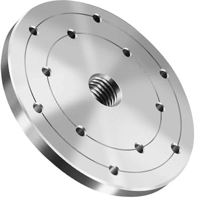 Ronyme Wood Lathe Faceplate,Woodworking Machine Chuck Face Plate Screw Mounting Holes Alloy Steel Replacement for Farms Wood Project, 6inch