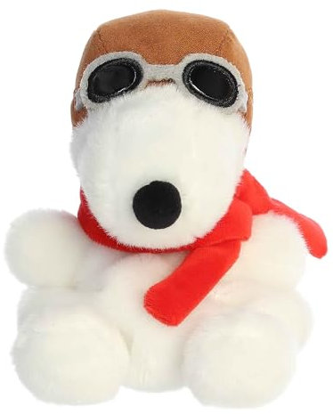 Aurora Timeless Peanuts Palm Pals Flying Ace Stofftier Klassische Charaktere dauerhafte Erinnerungen Wei , 12,7 cm