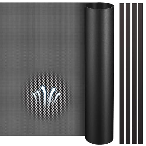 Woanger 1 Pcs 1000 x 300 mm DIY PC Case Dust Mesh Filter PVC Dustproof Dust Filter Cover with 4 Magnetic Strip PC Fan Mesh Grill for Computer Chassis Speaker and More, 0.5 mm