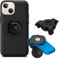 Quad Lock 1 Kugel-Adapter Handyhalterung für Motorrad mit Vibrationsdämpfer und MAG-Hülle für iPhone 13 Mini