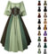 liangp Blitzangebote des Tages Damen Mittelalter Kleid Mädchen Renaissance Retro Partykleid Mittelalter Kostüme Gothic Kleider Karneval Kostüm Vintage Maxikleid Viktorianisches Dress