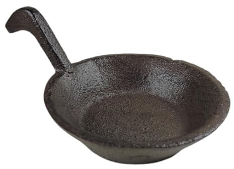 Mini Pfanne Kerzenständer mit 5cm Standfläche - rustikale Tischdeko aus Gusseisen