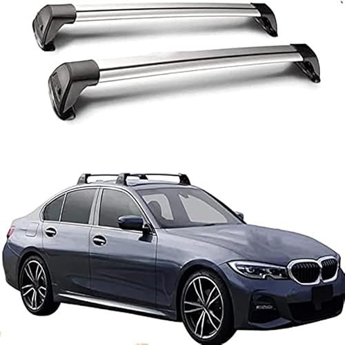 YRCTHEK für BMW 3-Series G20 Sedan 2019- Aluminium Dachträger Relingträger,Dachgepäckträger Alu Relingträger 2 Stück