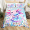 Loussiesd Niedlicher Axolotl-Bettbezug für Jungen und Mädchen, Einzelbett, Ocean Sealife, Bettdeckenbezug für Kinder, Kawaii-Bettwäsche-Set, Cartoon-Salamander, Tagesdecke, Bett-Set mit 1 Kissenbezug