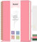 PYNEX Notizbuch A4 Liniert, 21.5 x 27.9cm, Notizblock Ringbuch, Tagebuch, Zum Schreiben, 105 GSM College-liniertes Papier - Rosa