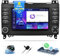 8Core 4G+64G Android 13 Radio 2Din para Mercedes Benz W169 B200 W245 W639 Vito Viano W906 Sprinter, Pantalla táctil de 7 Pulgadas Soporta GPS WiFi EQ Bluetooth FM/RDS SWC Cámara de visión Trasera&Mic