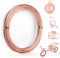MEGAVOW 1.5mm x 20m Filo per Gioielli in Alluminio, Filo Modellabile per Fioristi Perline Collane Nigiotteria, Fili Metallici per Creazione di Gioielli, Confezioni Regalo, Oro Rosa
