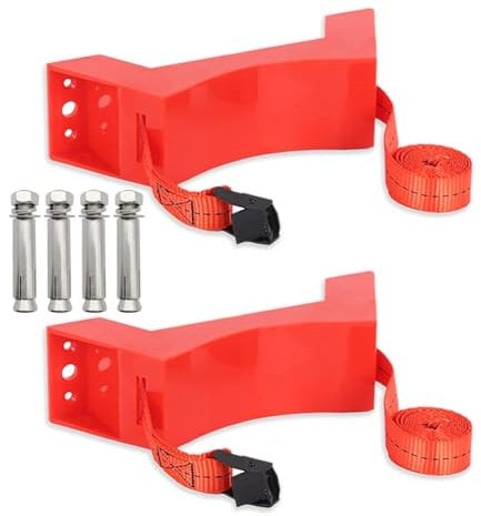 ANNJUC 2 Piece Propane Tank Holder, Gas Bottle Holder, Bottle Wall Bracket, Gas Bottle Holder for RV Water Softener, A