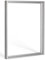 Bildershop-24 Schattenfugenrahmen Lamia 80x120cm Alu geschliffen (Dekor) Selbstmontage Bausatz DIY