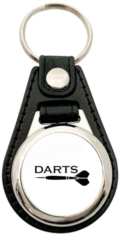Huuraa Schlüsselanhänger Darts Dartpfeil Geschenk | Einkaufswagenchip Geschenkidee Motiv Anhänger für Frauen und Männer