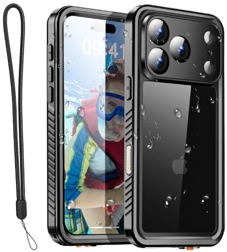 AICase für iPhone 17 Pro Wasserdicht Hülle 360 Grad Schutz Outdoor Rundumschutz IP68 zertifizierter Ganzkörperschutz,Unterwasserschutzhülle für iPhone 17 Pro 6.3 2025