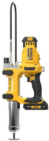 DEWALT Grease Gun 20V MAX, 10,000 PSI Variable 2-Speed Cordless Grease Gun, Oil Resistant Battery and Charger Included, 47 Inch Hose, LED Light and Kit Box (DCGG581GD1)