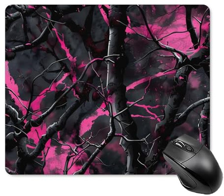 Mauspad Tarnfarben Lila Jagd Mouse Pad Mat Vernähter Rand Mousepad Wasserdicht Mouse Pad Für Arbeit Laptop Büro M