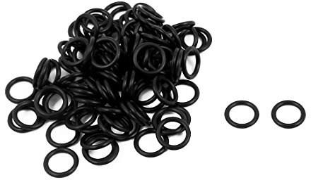 sourcing map 100 Stück Schwarz 6mm x 1.2mm Nitrilkautschuk O Ring NBR Dichtung Dichtungsringe de