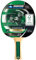 Donic-Schildkröt Tischtennisschläger Champs Line 400, FSC-Hoz, 1,5 mm Schwamm, Jade - ITTF Belag, 705142