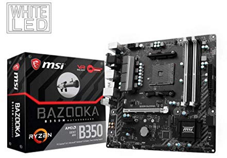 MSI B350M BAZOOKA AMD B350 Socket AM4 Micro ATX motherboard - motherboards (DDR4-SDRAM, DIMM, 1866,2133,2400,2667,2933,3200 MHz, Dual, 4GB,8GB,16GB, 64 GB)