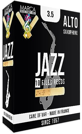 Marca Jazz Filed Reeds - 10 Pack - Alto Sax - 3.5